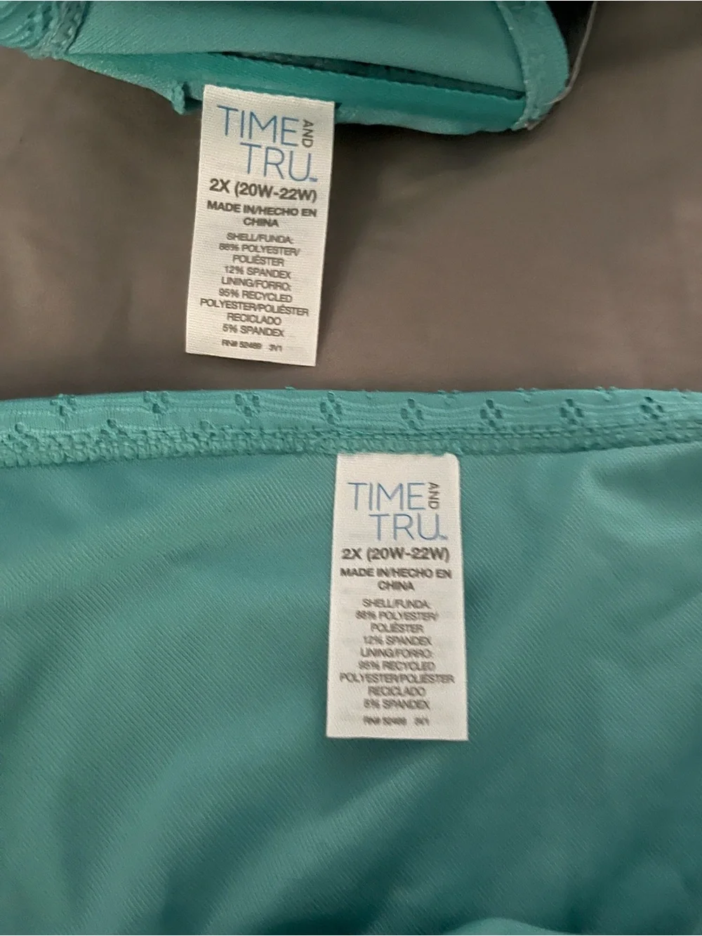 Time and Tru two piece